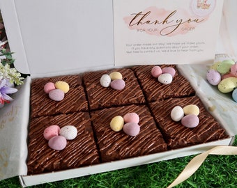Mini Egg Brownies-Easter Brownie- Brownie Gift-Letterbox Brownie-Easter Gift