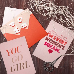 Biglietto per la Giornata Internazionale della Donna Stampabile, Set di Biglietti Per la Giornata felice della Donna, Girl Power, You Go Girl, IWD Card, Carta stampabile, Download digitale