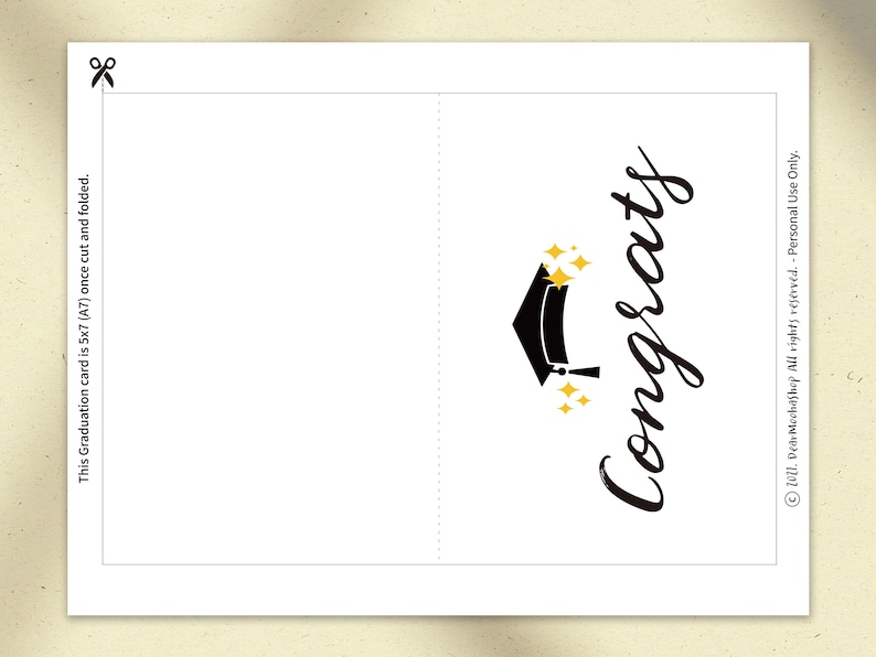 Printable Graduation Card, Congratulations Graduate, Congrats Grad ...