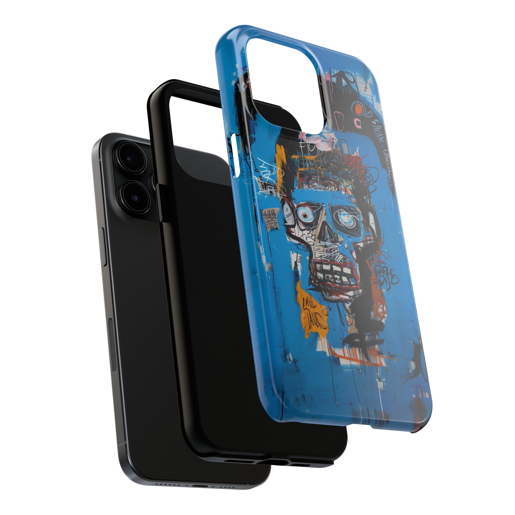 Basquiat Abstract Phone Case for iPhone 15 Pro Max, 14, 13, 12, 11