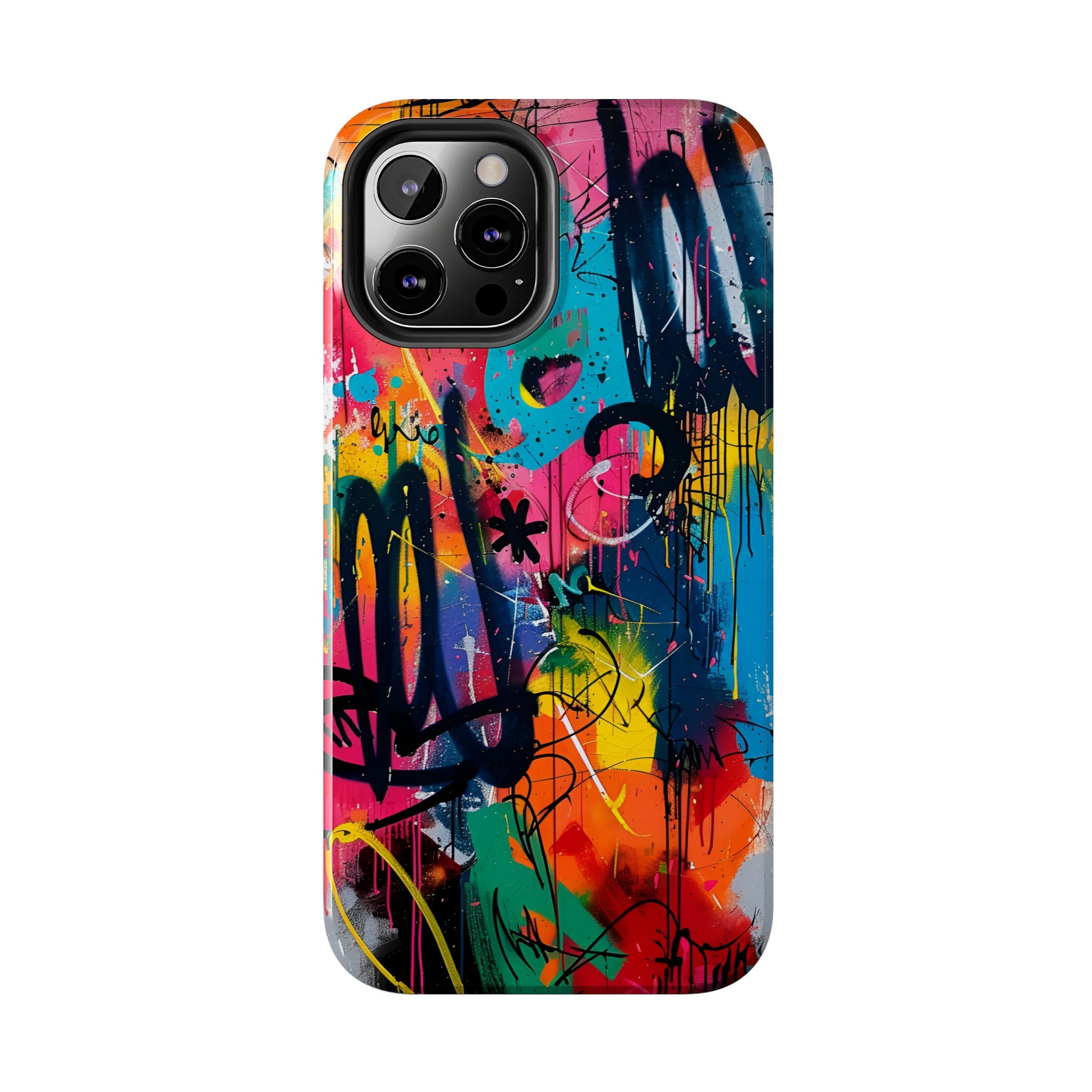 新品未使用MOWALOLA GRAFFITI IPHONE CASE 15pro Graffiti Phone Case, Tough Art Case for iPhone 15 Pro Max, 14, 13