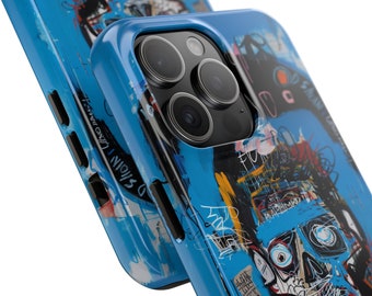 Basquiat Abstract Phone Case for iPhone 15 Pro Max, 14, 13, 12, 11