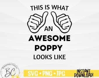 Download Grandpa Poppy Svg Etsy