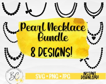 Necklace Svg Etsy