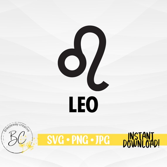 Löwe Symbol SVG LÖWE SVG Sternzeichen SVG Sternzeichen SVG - Etsy