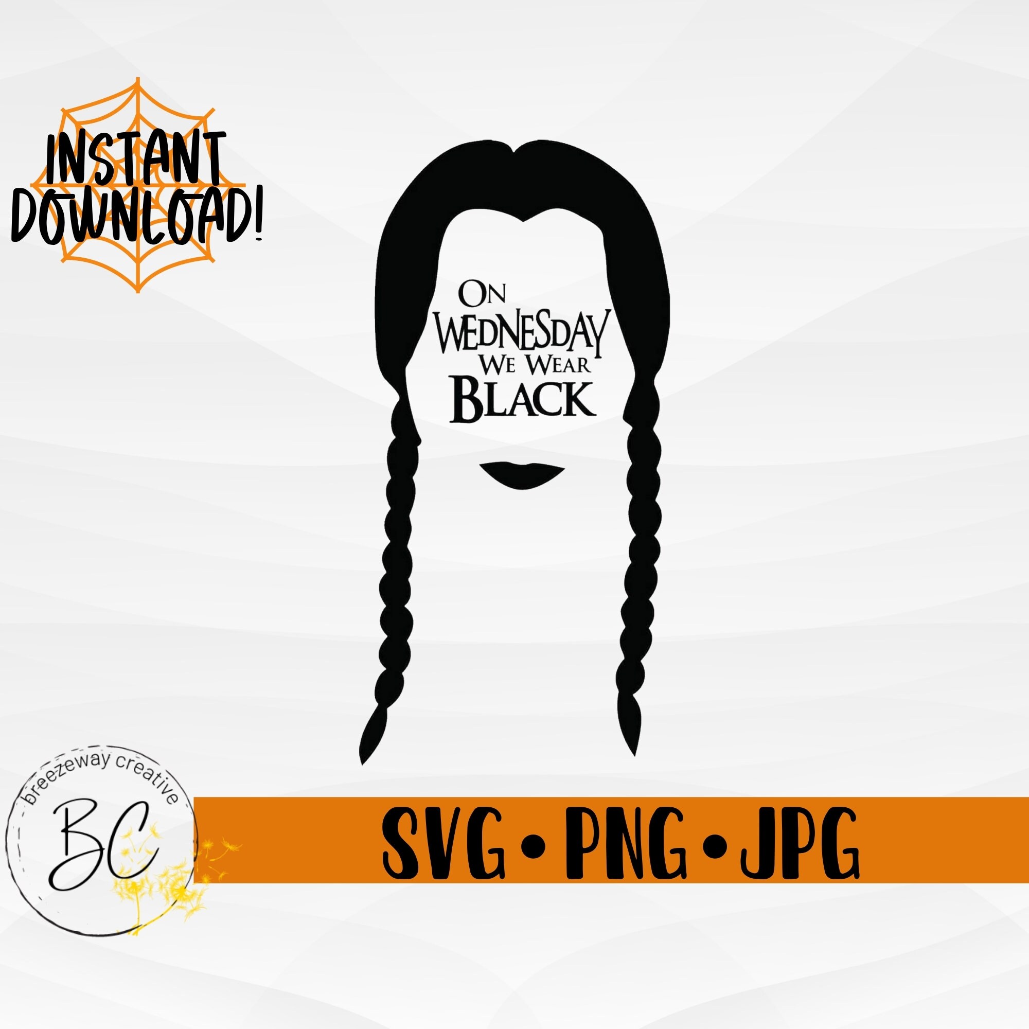 On Wednesday We Wear Black SVG, Halloween Svg, October Svg, Addams