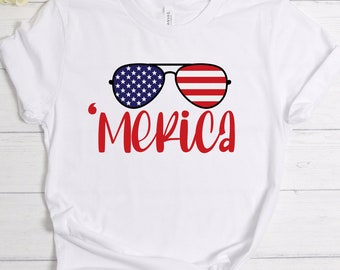 Merica SVG | 4th of july Svg | july 4th Svg | american flag sunglasses Svg | america Svg | Svg Cut Files | merica svg | cricut