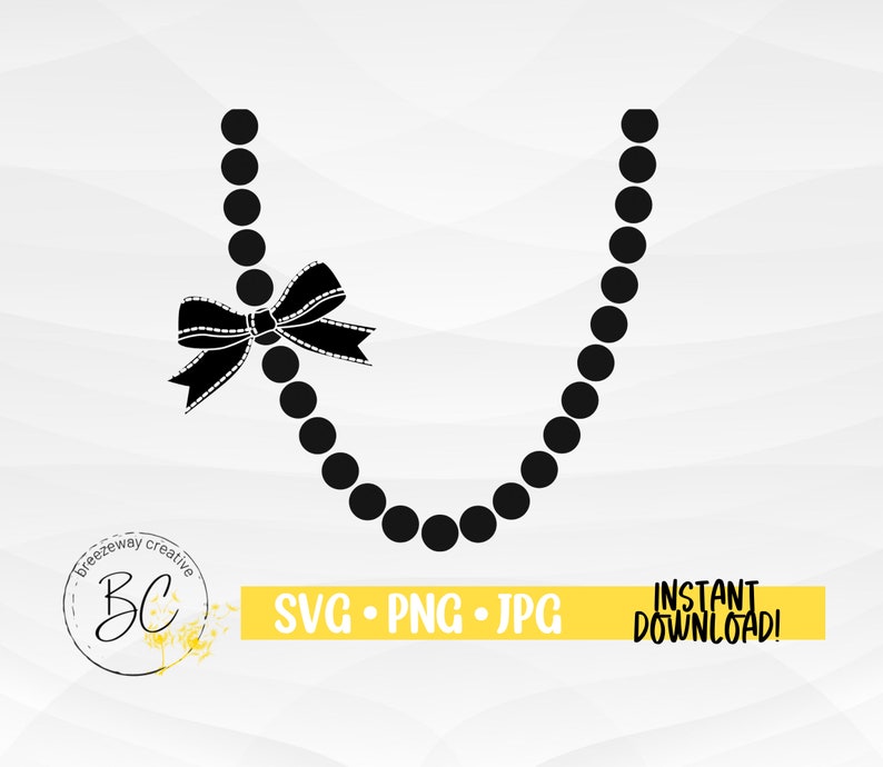 Pearl Necklaces SVG Baby Necklace Svg Necklace SVG - Etsy