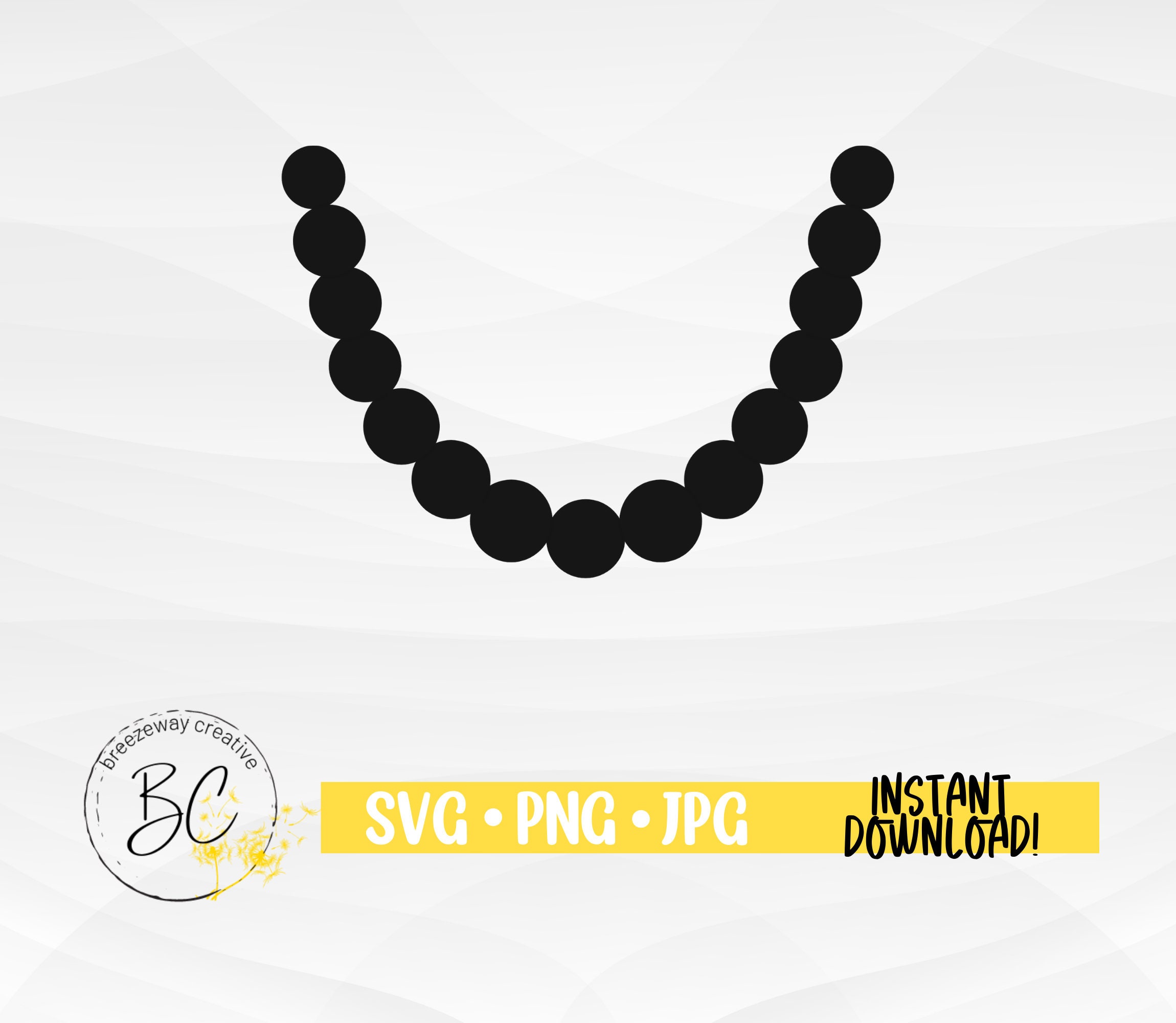 Pearl Necklace SVG Baby Necklace Svg Necklace SVG Onesie - Etsy