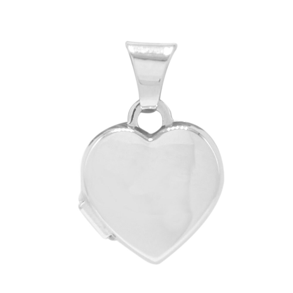 925 Sterling Silver Heart Shape Pendant Without Chain Etsy