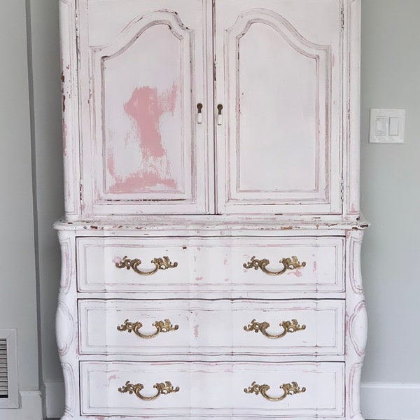 SOLD!!! Don't BUY!!! Farmhouse French Provincial Thomasville Armoire