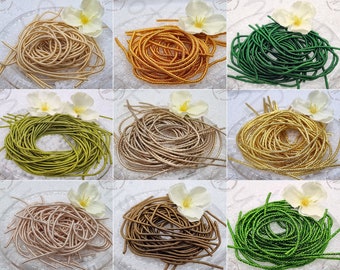 Twisted Spiral French Bullion Wire Dabka Gijai 1mm/1.5mm/2mm, 11 Colors, 3g Bag