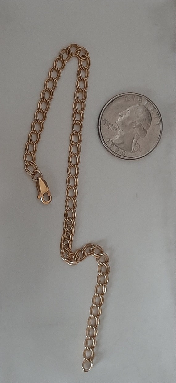 8 inch 14K Gold FILLED Charm Bracelet