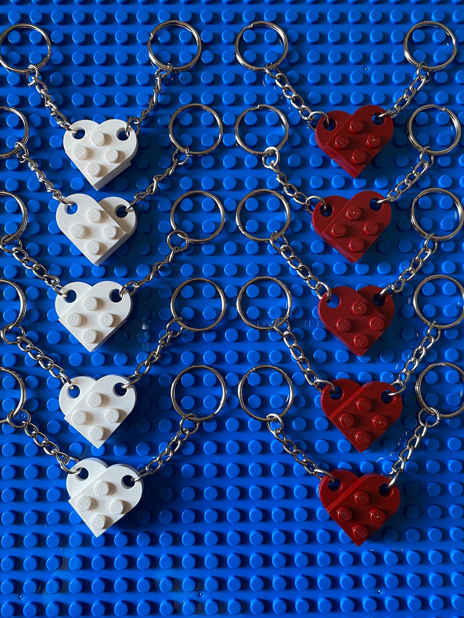 LEGO Keychain for Couples Best Friend Matching Keychain Etsy