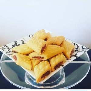 12 Baked Makrout Date Filled Cookies Flavours of North Africa Algeria Birthday Treat. Christmas Treat. Treat for any Celebration.