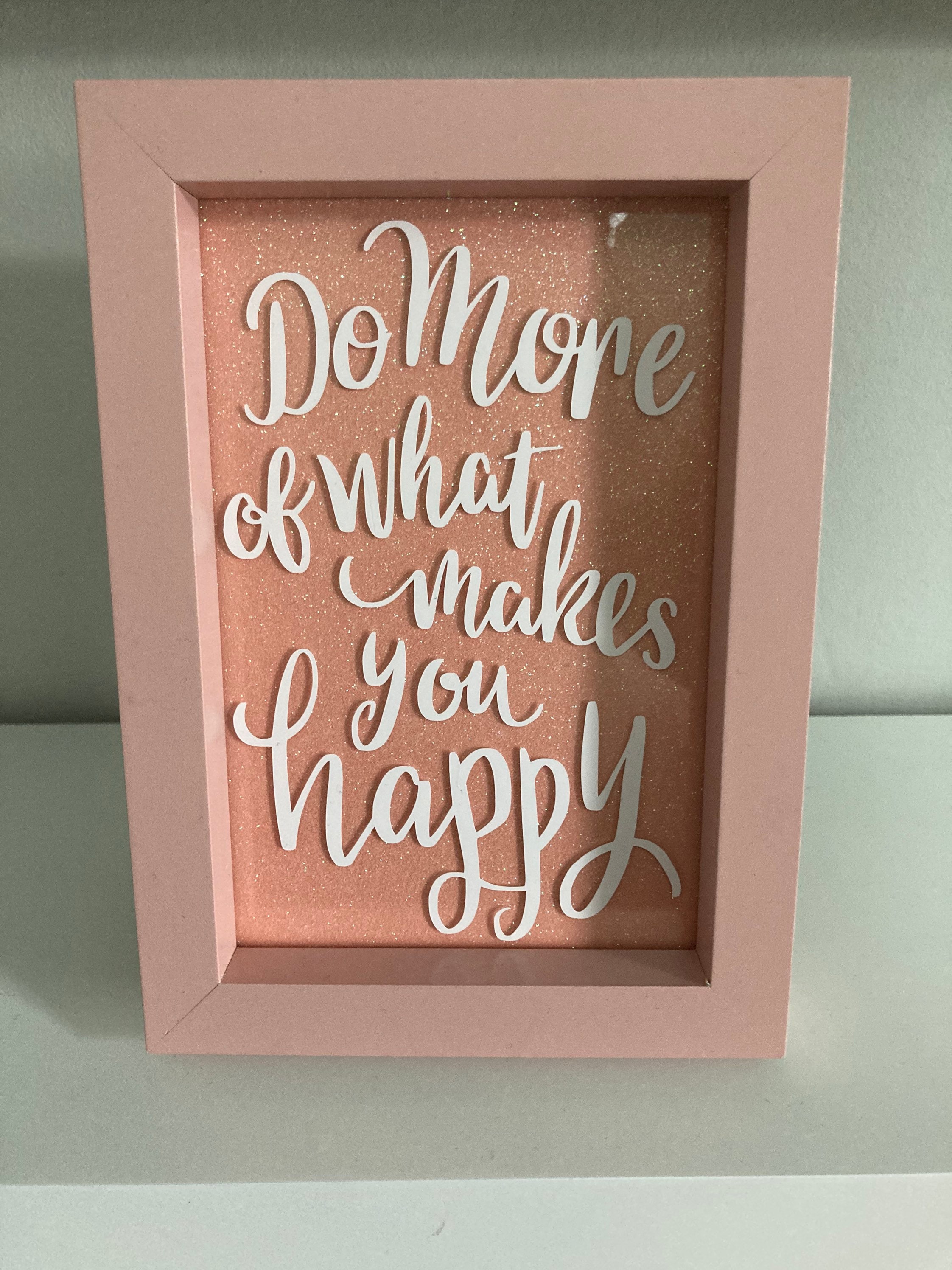 Motivational picture pink photo frame womans gift office Etsy