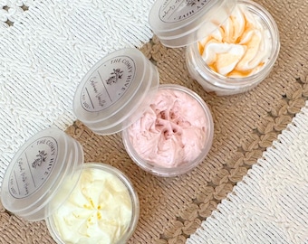 Whipped Body Butter Sample Pack: Vanilla, Oatmeal, Cashmere