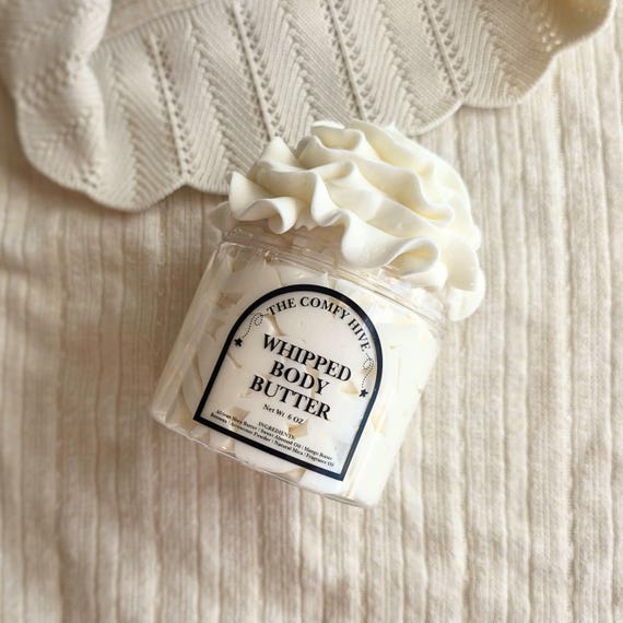 Unscented - Whipped Body Butter - Sensitive Skin Safe - Natural