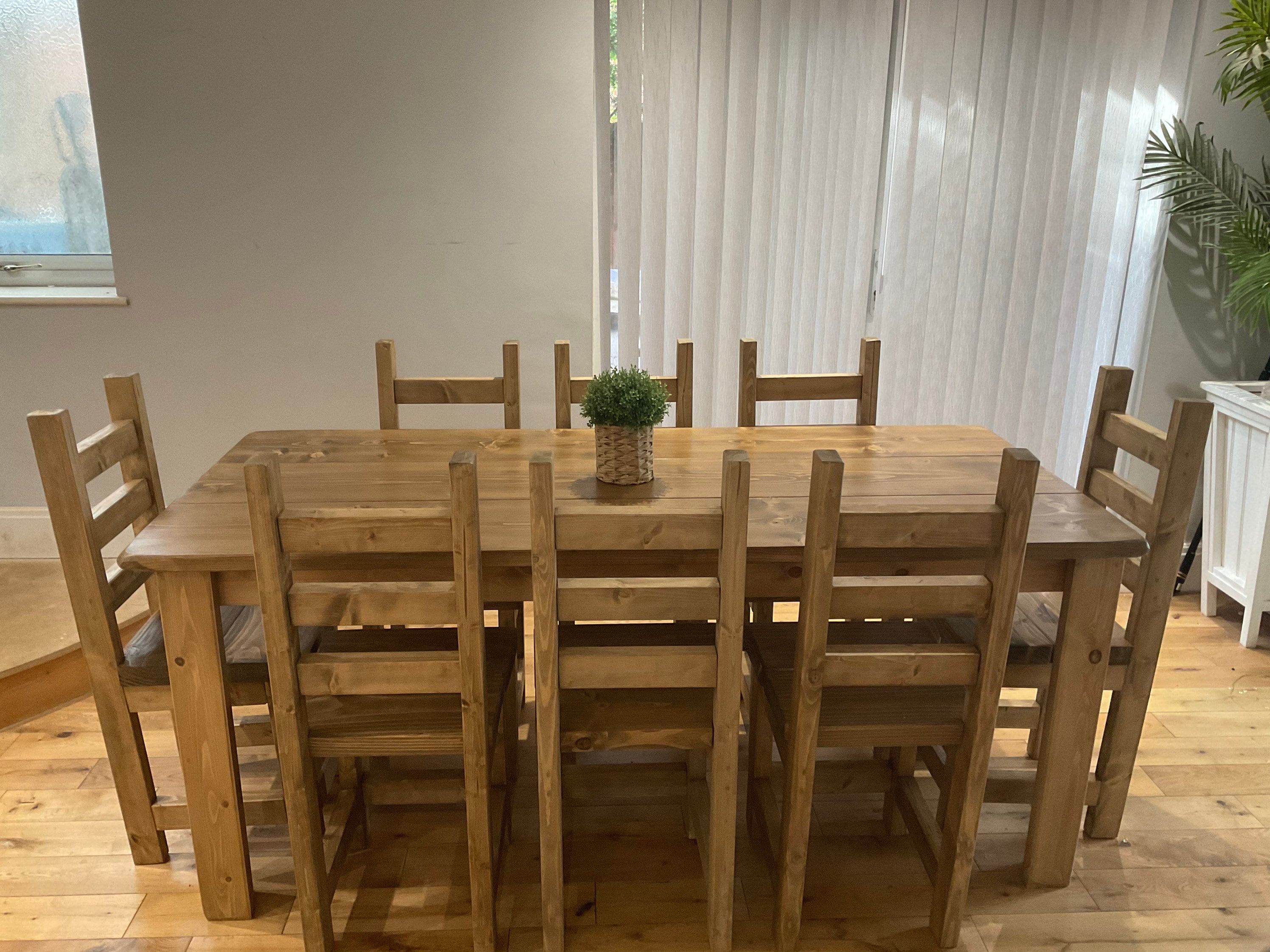 Amish made 2024 dining chairs