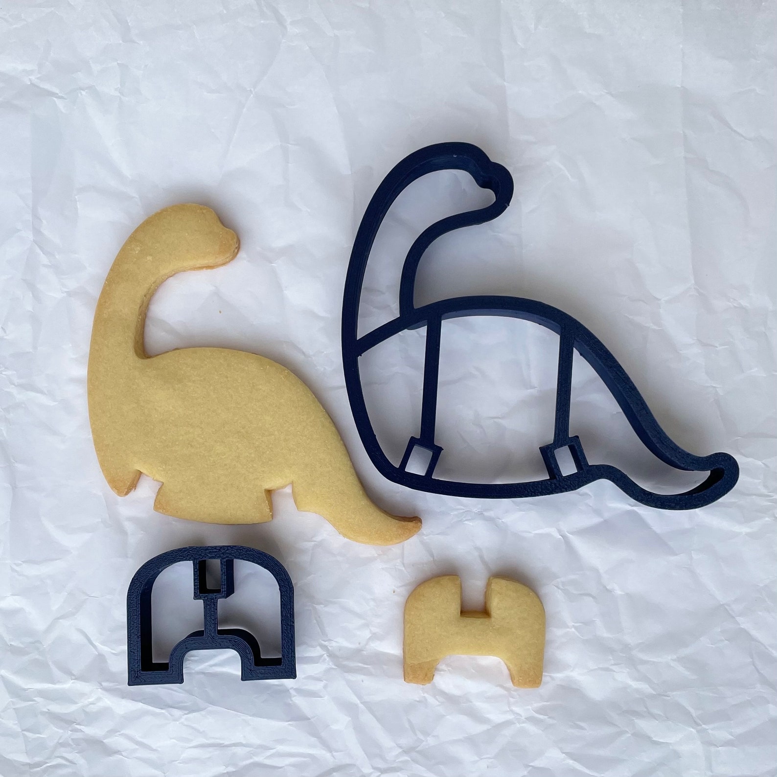 Brontosaurus Cookie Cutter Dinosaur Cookie Cutter 3D Etsy