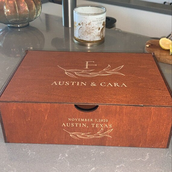 Personalized Tea Box Wood Tea Box Custom Tea storage Etsy