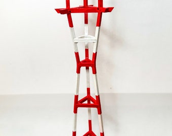 Sutro Tower model: Red and White Stripes (9.5”)