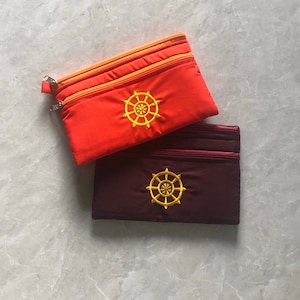 Cartera de tela hecha a mano para mujer / disfraz de monja / bolso de meditación inspirado en el yoga – Elaboración ética en Sri Lanka
