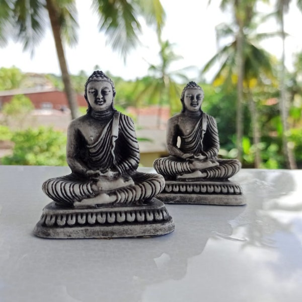 Dashboard Ornament, Thai Buddha statue, Meditation décor, Desk décor, Gautama Buddha - Spiritual gift