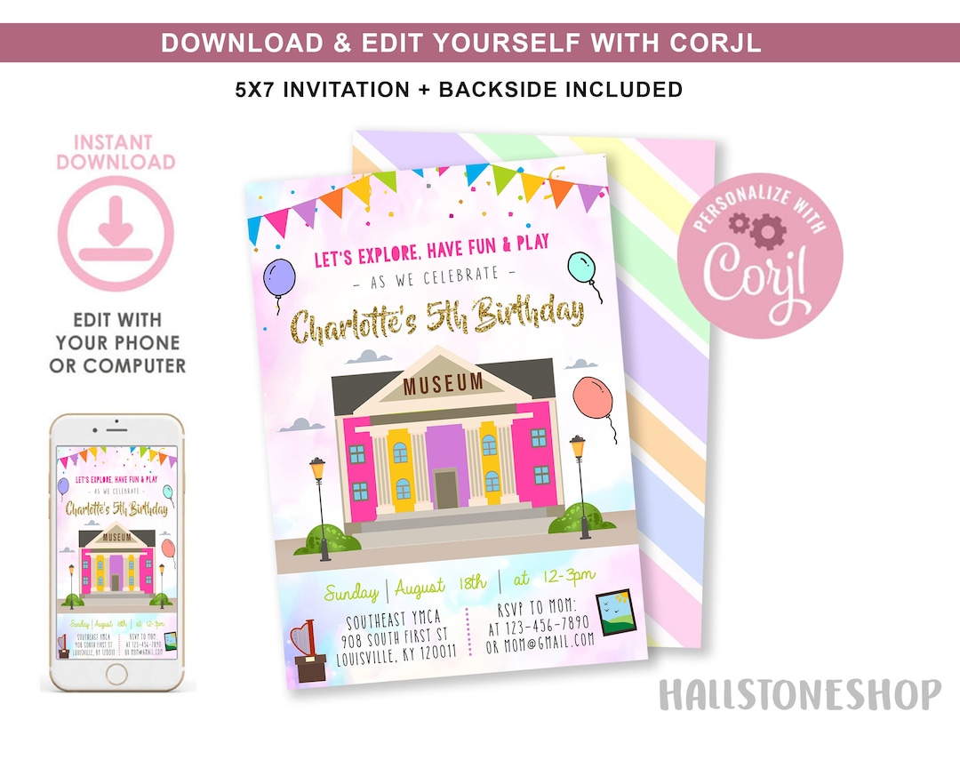 museum-birthday-invitation-museum-invitation-party-invitation