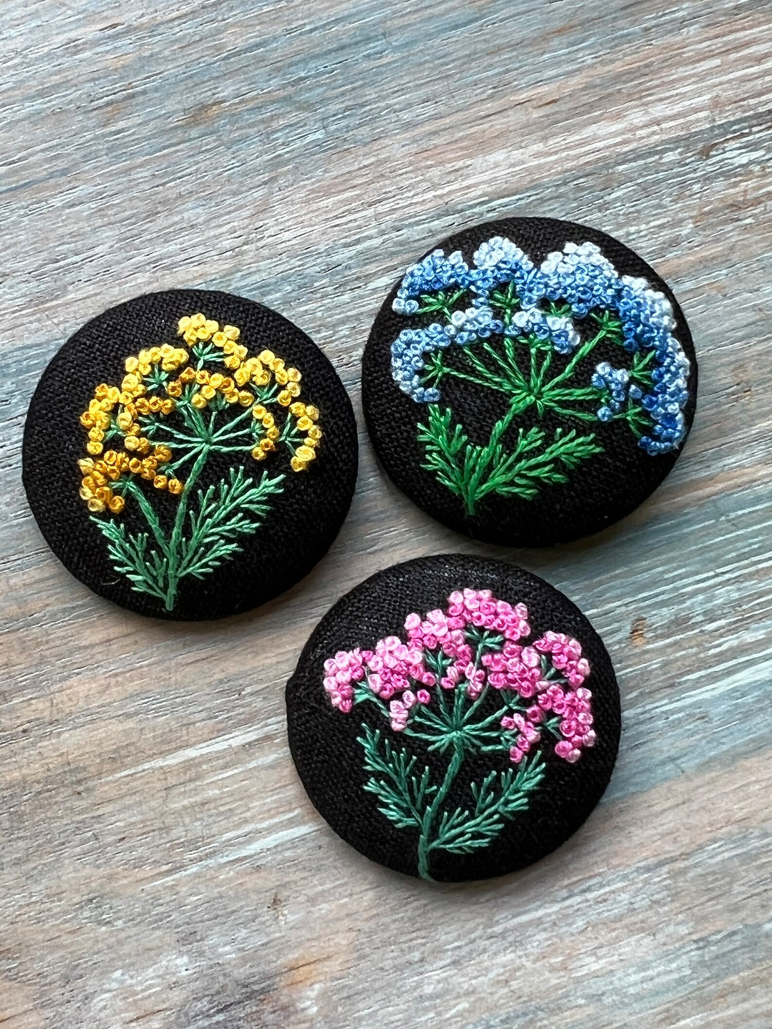 ADIBA Wildflower Lilies Beaded Brooch
