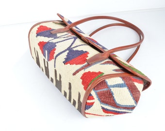 kilim bags,rug bas, wool bags , Old handbag ,kilim & bag , Leather Handbag