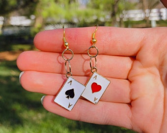 Cards Quirky Earrings for Pretty Girls and women #66 Cards Quirky Earrings for Pretty Girls and women