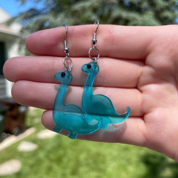 Dinosaur dangle cheap earrings
