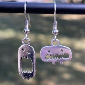 Funny Little Monster Dangle Earrings | Halloween Earrings | Unique Earrings | Fun Earrings