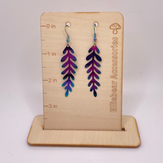 thumbnail image 2 of Mardi Gras Earrings For Women Acrylic Mardi Gras Drop Dangle Earrings 2 of 10