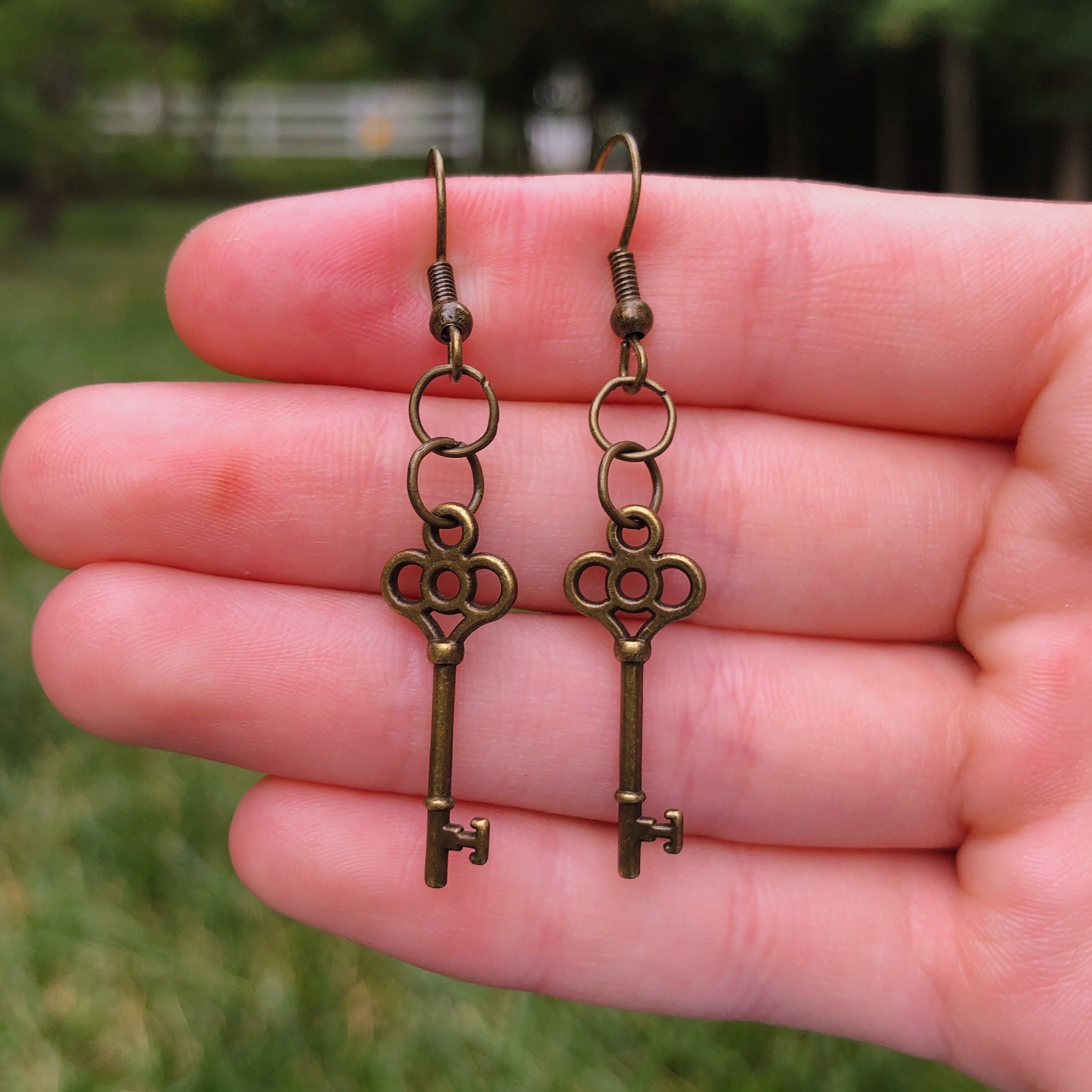 Mini Key Earrings Novelty Earrings Unique Earrings Fun Etsy