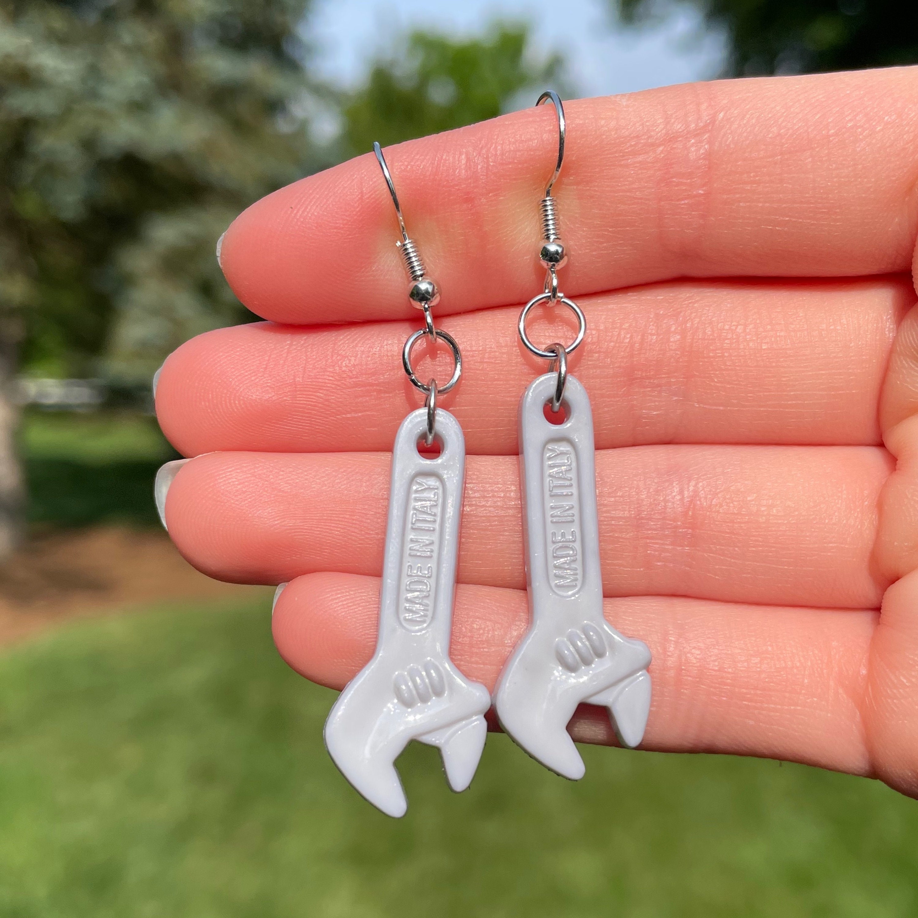 Wrench Dangle Earrings | Novelty Earrings | Unique Earrings | Fun Earrings | Tool Earrings | DIY Earrings