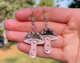 DUOWEI Cute Acrylic Mushroom Dangle Earrings - Aesthetic Gift For Women & Teen Girls - View #6