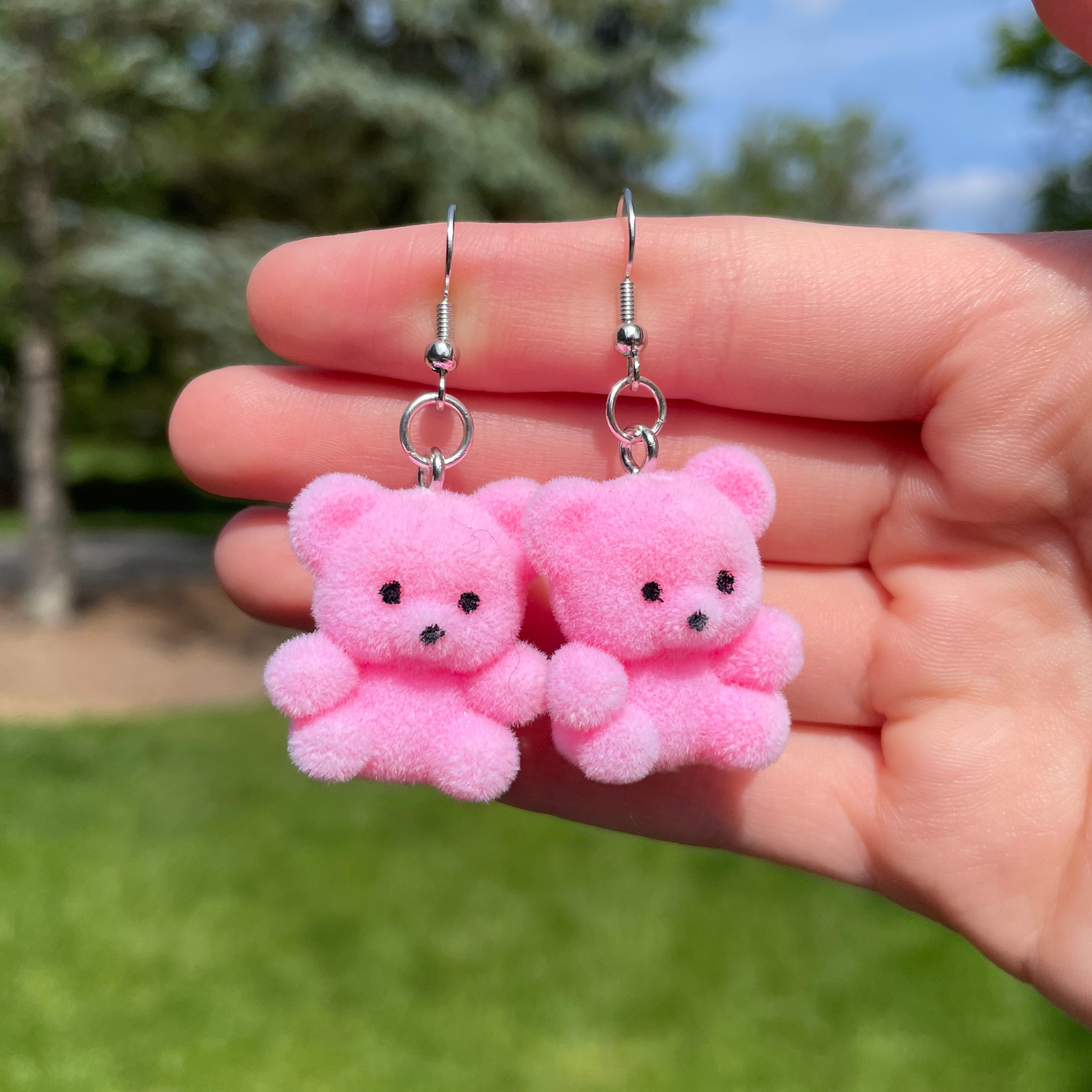Teddy Bear Dangle Earrings | Novelty Earrings | Unique Earrings