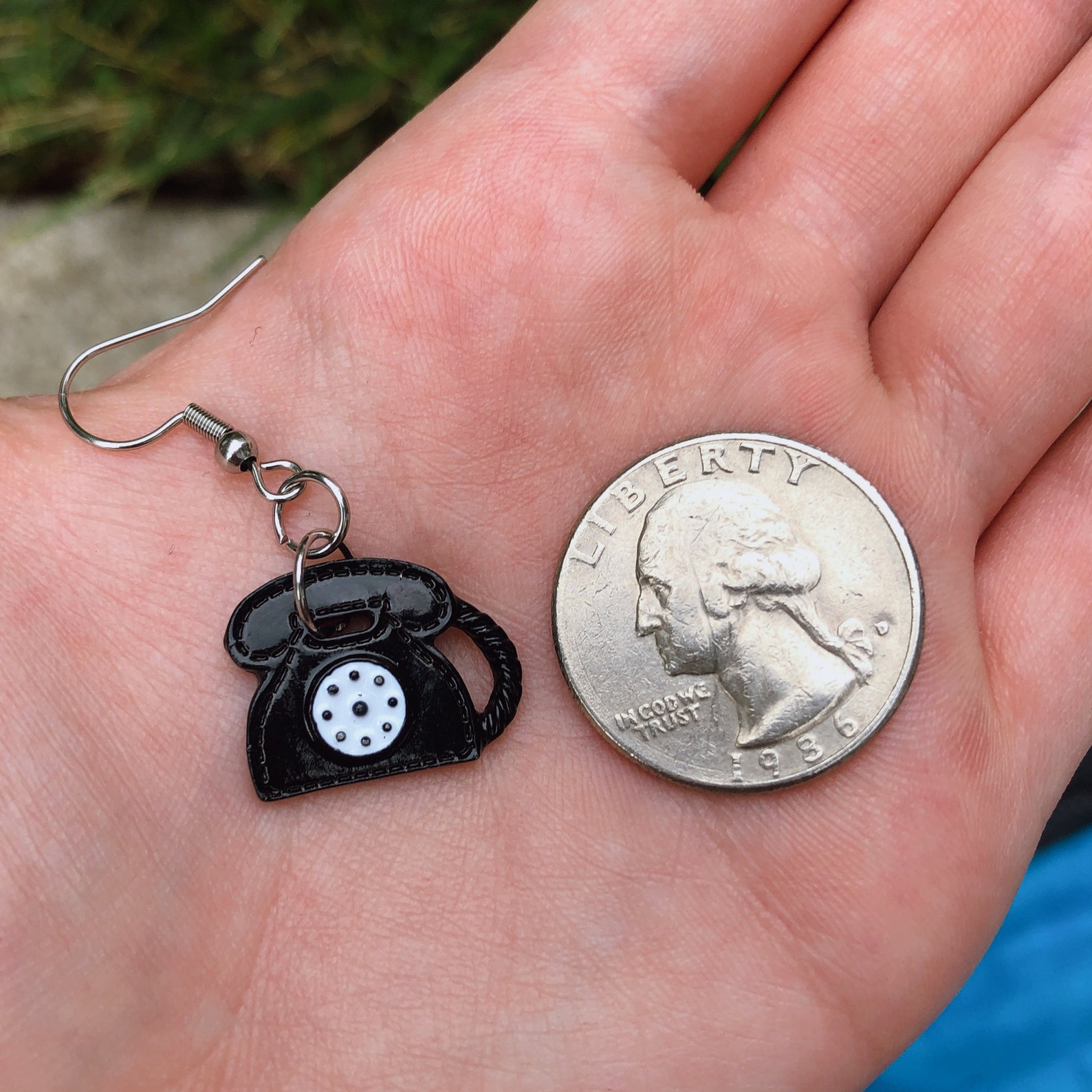 Old School Telephone Dangle Earrings Novelty Earrings Etsy