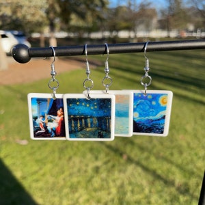 Famous Paintings Earrings | Novelty Earrings | Unique Earrings | Fun Earrings | Quirky Earrings | Art Earrings