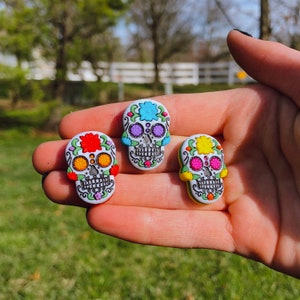 Sugar Skull Pins | Novelty Pins | Unique Pins | Fun Pins | Funky Pins