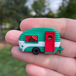 Holiday Camper Pin | Christmas Pins | Unique Pins | Fun Pins | Camping Pins | Air Stream Pins | Nature Pins | Trailer Pins | Outdoors Pins