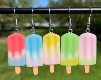 Summer Ice Pop Dangle Earrings | Novelty Earrings | Unique Earrings | Fun Earrings | Food Earrings