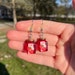 Strawberry Jam Jar Earrings | Novelty Earrings | Unique Earrings | Fun Earrings | Food Earrings 