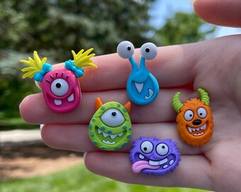 Cute Monster Pins | Novelty Pins | Unique Pins | Fun Pins | Funky Pins | Backpack Pins