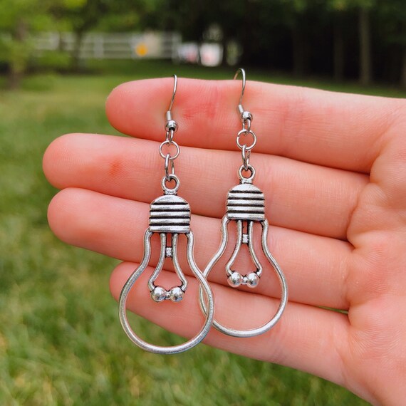 Lightbulb Earrings | Novelty Earrings | Unique Earrings | Pretty