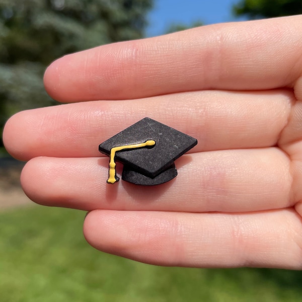 Graduation Cap Pin | Novelty Pins | Unique Pins | Fun Pins | School Pins | Mortar Board Pins | Grad Cap Pins