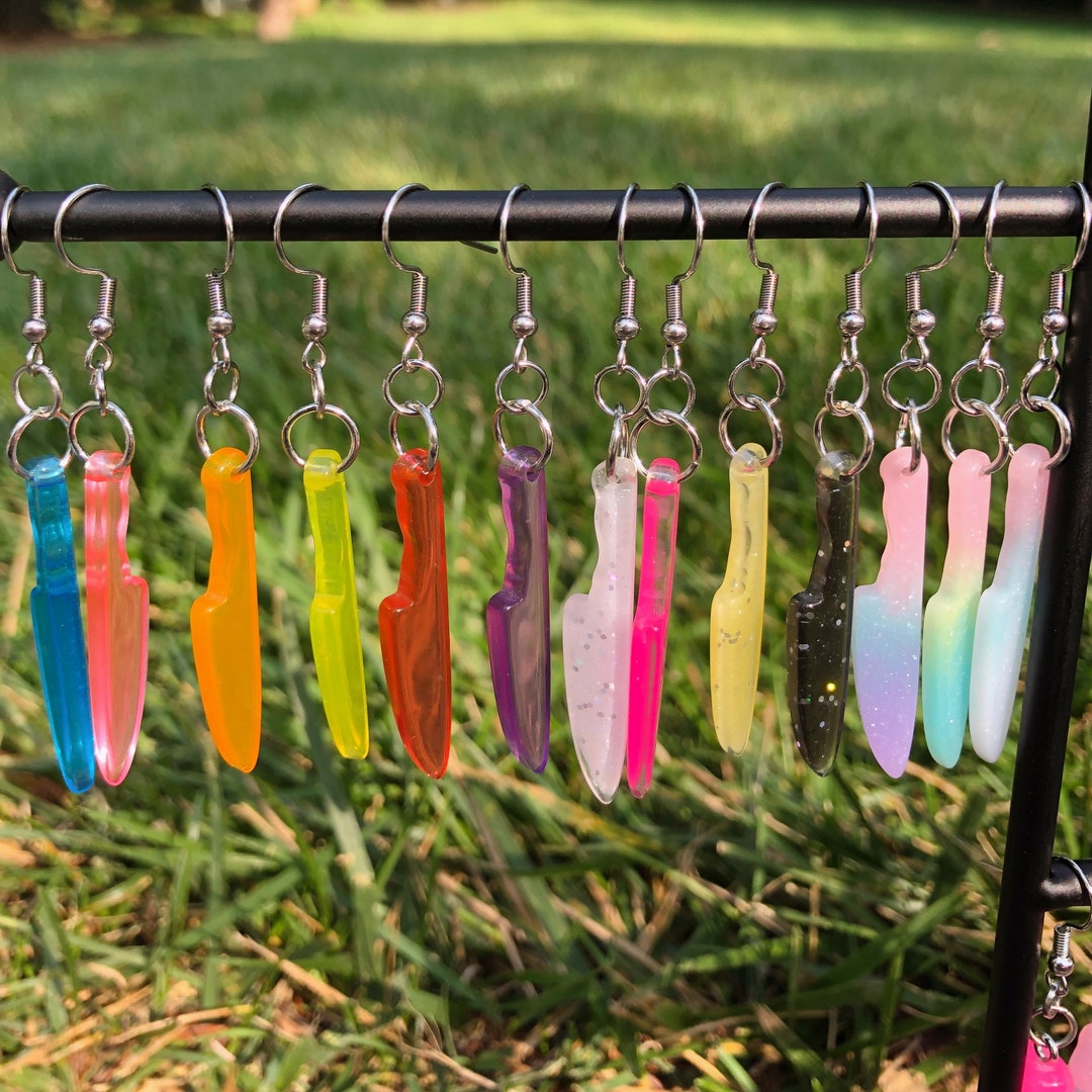 Knife Earrings Novelty Earrings Unique Earrings Fun Etsy