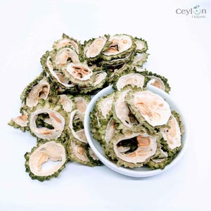Dried Bitter Gourd slices Organic Melon/Momordica charantia pure natural ceylon Dried Vegetables |  Ceylon Organic